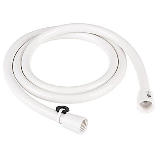 Salle De Bain Usa 60 ft. Vinyl Shower Hose, White SA3555994 - main